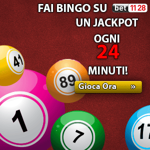 Fai bingo su Bet1128 un jackpot ogni 24 minuti!!!