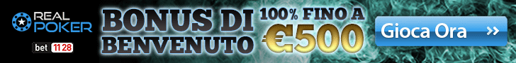 Bonus di benvenuto del 100% fino a 500€ sul Poker bet1128